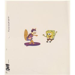 SpongeBob & Sandy Surfing Original Production Art Cel