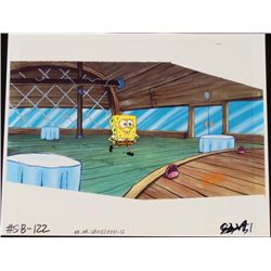SpongeBob Original Cel & Repro Background Krusty Krab