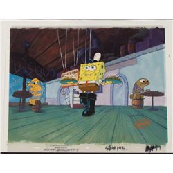 Spongebob Original Cel Production Background Craving