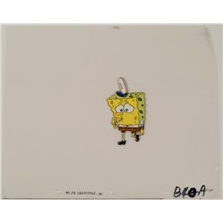 Worried SpongeBob Walking Original Cel Production Art