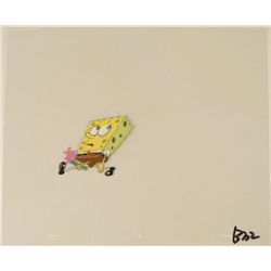 Art Cel My Cue to Exit Spongebob Original Production
