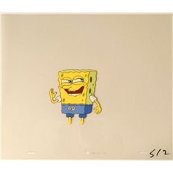 Crazy Face SpongeBob Original Animation Art Cel Cool