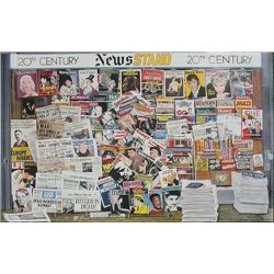 Photo Realist 20th CENTURY NEWSSTAND Ken Keeley Poster