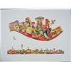 Image 1 : Obican MAGIC CARPET Colorful Whimsical Folklore Art