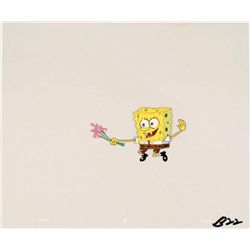 Slapping Flowers SpongeBob Original Animation Art Cel