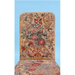 A PAIR OF REGENCY MAHOGANY ELBOW CHAIRS, with flame veneered bar backs, and shaped and carved lumber