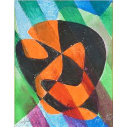 HAYTER Signed Oil Painting 1978 British Abstract