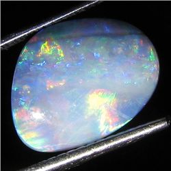 4.55ct Australian Black Opal Doublet Full Fire (GEM-36573)
