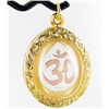 Image 2 : 131twc Lab Diamond/Ruby Ganesh Amulet Pendant (JEW-3543)