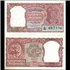 Image 1 : 1957 India 2 Rupee Crisp Uncirculated Red Variety (CUR-06198)