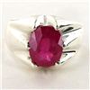 Image 1 : 39.26twc Mozambique Ruby Sterling Ring (JEW-2706)