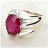 Image 2 : 39.26twc Mozambique Ruby Sterling Ring (JEW-2706)