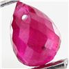 Image 1 : 0.7ct Red Ruby Briolette (GMR-1106A)