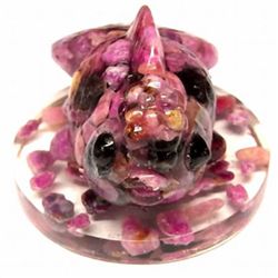 520ct Appealing Pink Sapphire Goldfish Statue (GEM-9744)