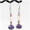 Image 3 : Amethyst & Crystal Necklace Earring Set (JEW-3447)