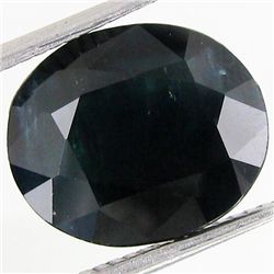 7.7ct Deep Blue Green Sapphire Oval (GEM-40876)