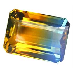 20.80ct Vivid  Orange Blue Emerald Ametrine Gem (GEM-18189)