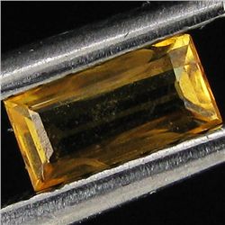 0.3ct Orange Yellow Songea Sapphire Baguette (GEM-29470K)