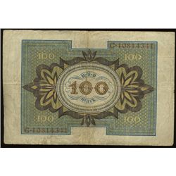 1920 Germany 100 Mark Hi Grade (COI-1338)