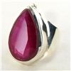 Image 1 : 59.56twc Mozambique Ruby Sterling Ring (JEW-2763)