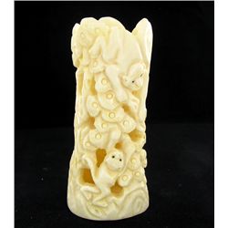 Chinese Handcarved Bone Vase (CLB-849)