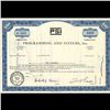 Image 1 : 1960s Programming & Systems Stock Certificate Scarce Blue (COI-3412)