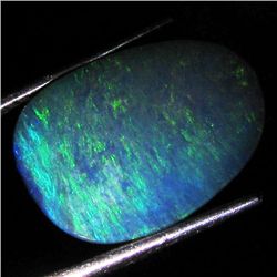 4ct Australian Black Opal Doublet Full Fire (GEM-36449)