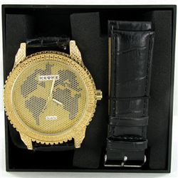 New Ice Time Mens Diamond Bezel Watch (WAT-339)