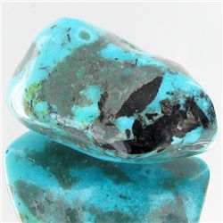 55.6ct Blue Mex. Turquoise Freeform Cabochon (GEM-33842)