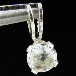 1.06twc Aquamarine Sterling Pendant (JEW-2683)