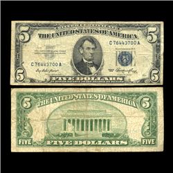 1953 $5 Silver Certificate Note Circulated Scarce (COI-4727)