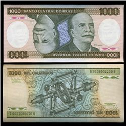 1985 Brazil 1000 Crusados Crisp Uncirculated Note (CUR-05571)