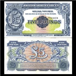 1958 5 Pound Military Note Crisp Uncirculated (CUR-06065)