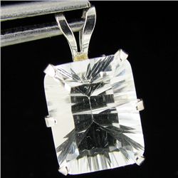 3.21twc White Quartz Sterling Pendant (JEW-2638)