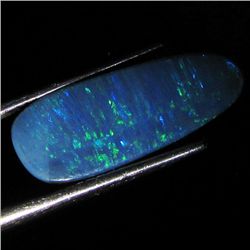 2.35ct Australian Black Opal Doublet Full Fire (GEM-36552)