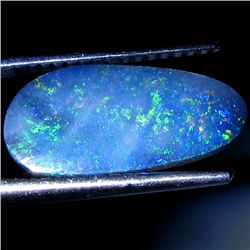 2.19ct Australian Black Opal Doublet Full Fire (GEM-30066)