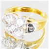 Image 2 : 15.0twc Lab Diamond Gold Vermeil Ring (JEW-3521)