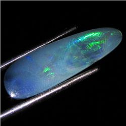 2.47ct Australian Black Opal Doublet Full Fire (GEM-35993)