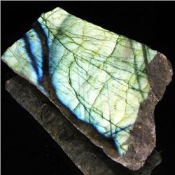 195.6ct Flashy Peacock Color Labradorite Slab (GEM-33641)