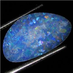 3.48ct Australian Black Opal Doublet Full Fire (GEM-35892)