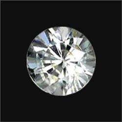 5mm White Zircon Round Diamond Cut (GMR-1038)