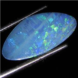 2.62ct Australian Black Opal Doublet Full Fire (GEM-35864)