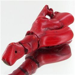 86.85ct Red Coral Freeform (MIN-000726)