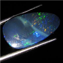 3.45ct Australian Black Opal Doublet Full Fire (GEM-36564)