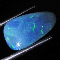 2.87ct Australian Black Opal Doublet Full Fire (GEM-36056)