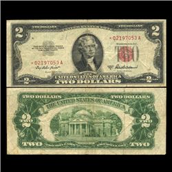 1953A $2 US Note Star Note Scarce (CUR-05969)