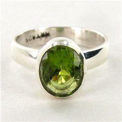 23.02twc Peridot Sterling Ring (JEW-2704)