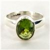 Image 1 : 23.02twc Peridot Sterling Ring (JEW-2704)