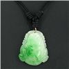 45ct Green Jade Buddha Pendant Necklace (JEW-3585)