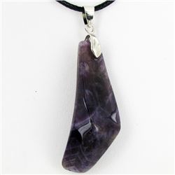 70twc Natural Amethyst Pendant Necklace (JEW-3501)